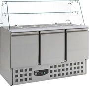 GEKOELDE SALADETTE GLASOPSTAND 3 DRS