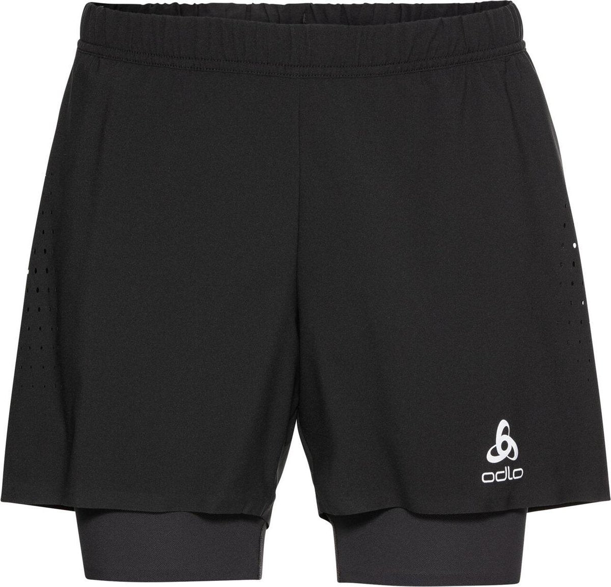 ODLO Zeroweight 2in1 Short 5'' Heren - zwart - maat XL