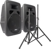 Actieve 12 luidsprekerset 1200W met standaards