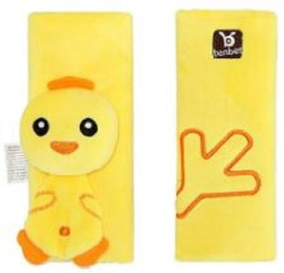 Gordelhoes Voor Kinderen En Baby`s -  Veiligheid - Berschermhoes - Seat Belt Kids - Pluche - Kip - Geel