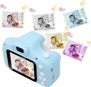 EGGY Blauwe Kindercamera – Luxe Kado Verpakking – Met 32GB SD-kaart - Digitaal Fototoestel voor kinderen van 3-12 jaar