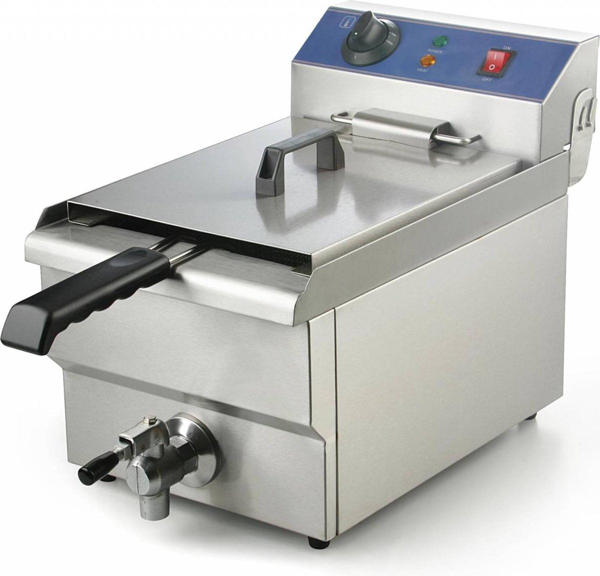 Fritteuse 13 liter - aftapkraan - 2 jaar garantie -model FT 13