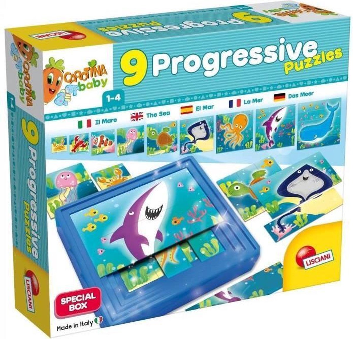 LISCIANI GIOCHI 9 Puzzelprogressief De mer