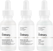 Anti-Ageing Trio | The Ordinary Hyaluronic Acid 2% + B5 | The Ordinary Matrixyl 10% | The Ordinary Buffet | Egale teint | glanzende huid | Hydraterend | Anti-aging | Tegen pigmentvlekken | Anti-rimpels