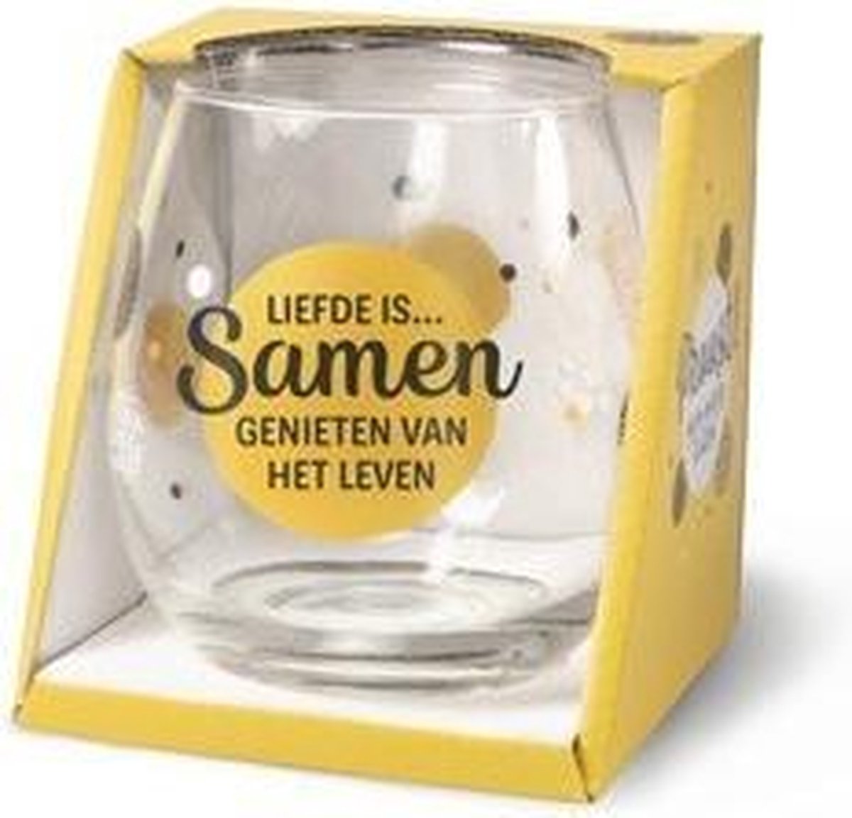 Wijn - Waterglas Liefde is Proost!