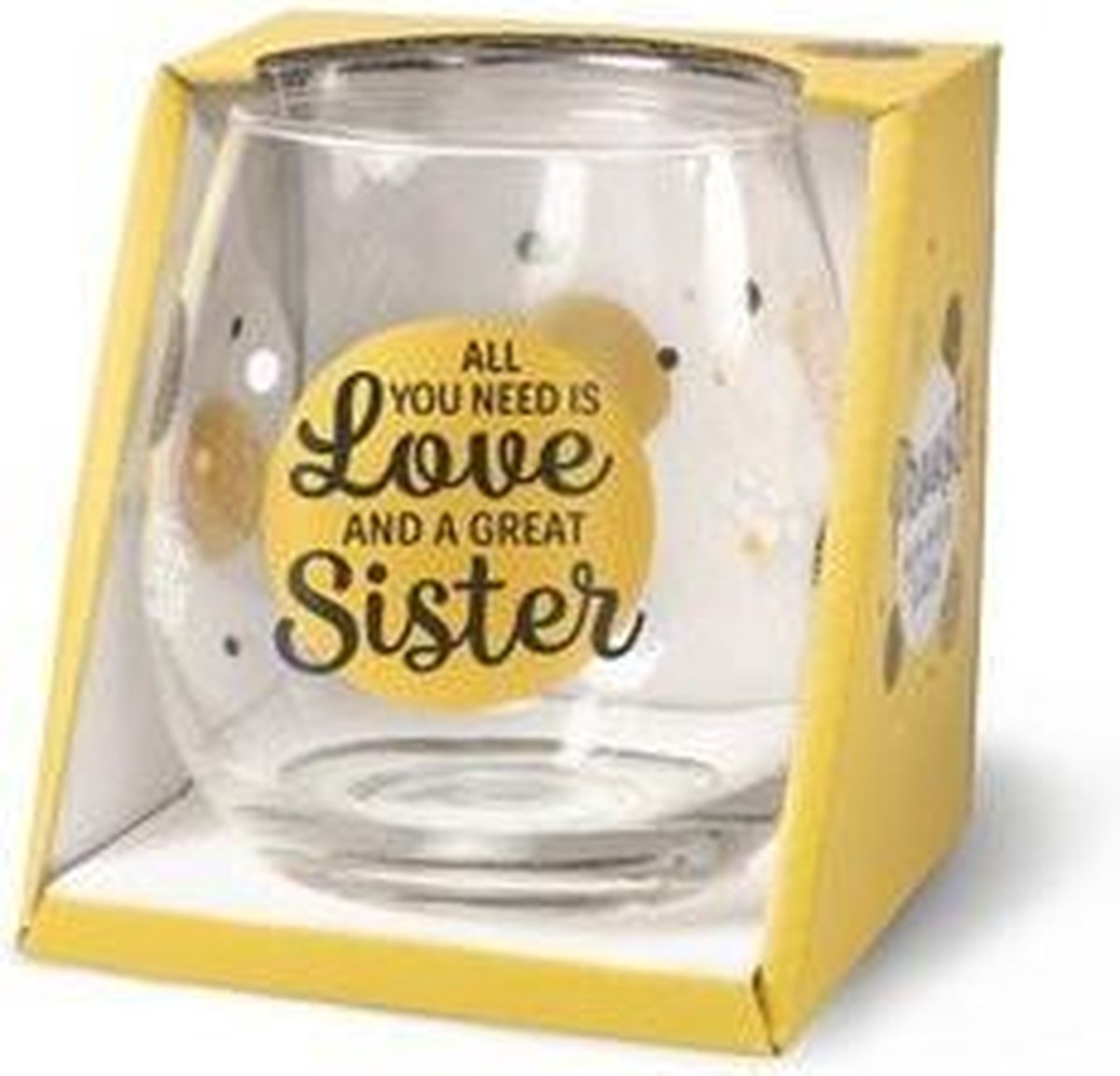 Wijn -Waterglas Sister Proost!