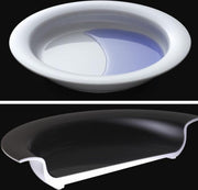 Vaatwasbestendig asymmetrisch bord Vital Ornamin: 27 cm - wit