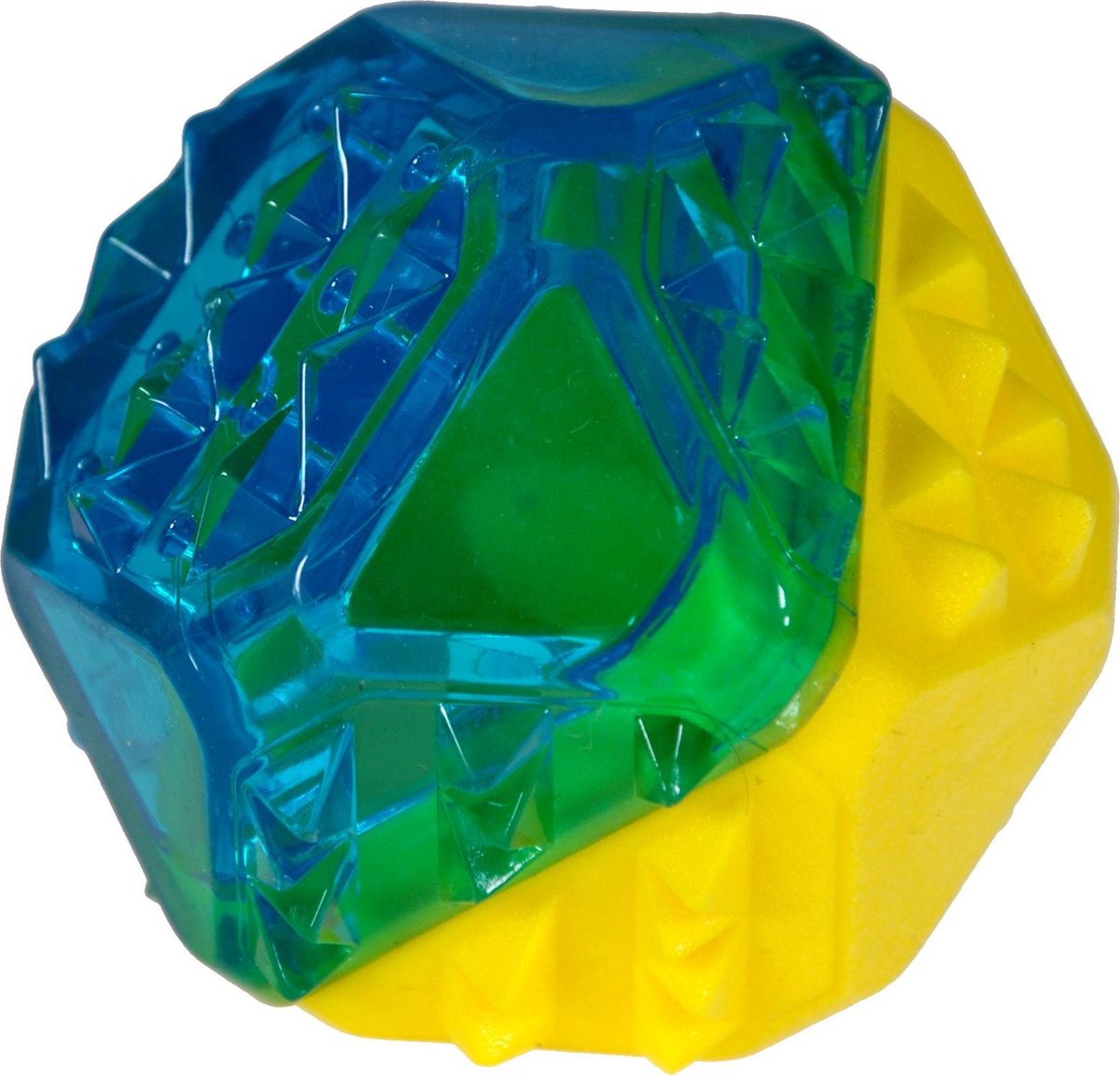 Speelgoed hond cooltoy diamant blauw/geel 7