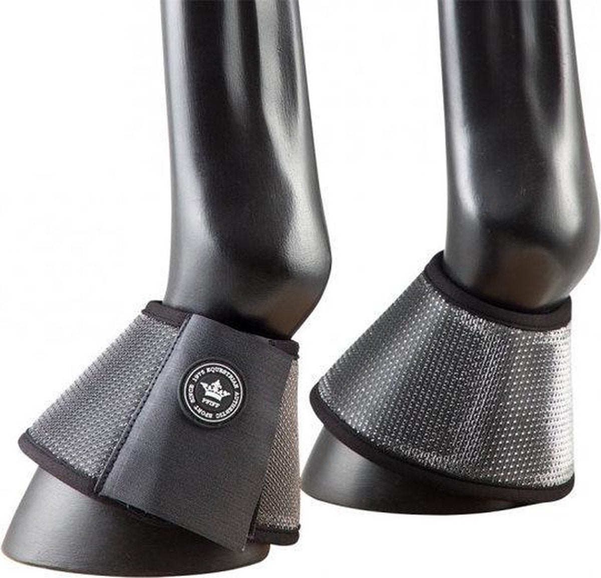 PFIFF hoefschoenen springschoen Shine Bright L zilver