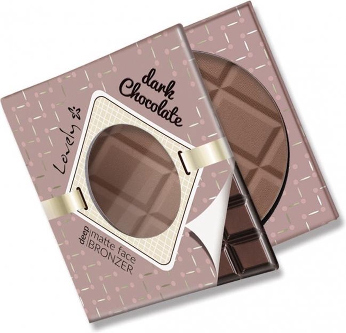 Lovely - Dark Chocolate Deep Matte Face Bronzer Chocolate Matte Bronzer Powder For Face & Body 9G