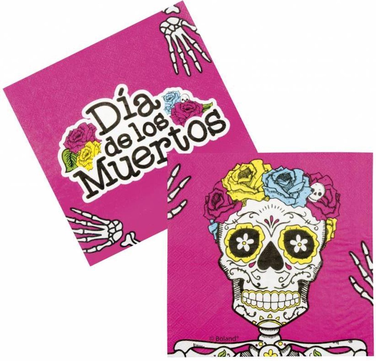 Set 12 Servetten Day of the dead (33 x 33 cm)