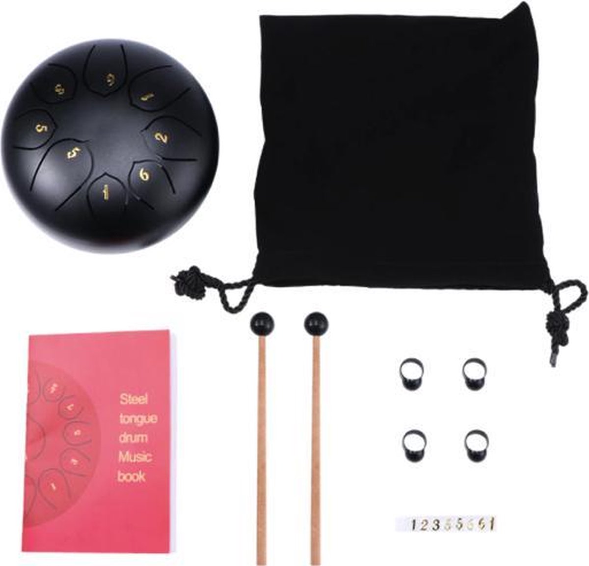 Handpan - tongue steel drum - 15 cm - meditatie - yoga - sound healing - drum - klanktherapie - klankschaal