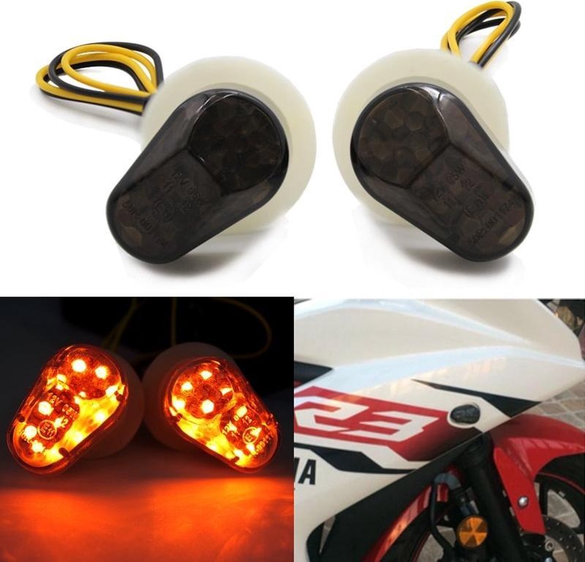 Smoke Led Kuip Knipperlichten Yamaha Yzf R1 R6 R6S FZ1 FZ6 FZ8 Fazer