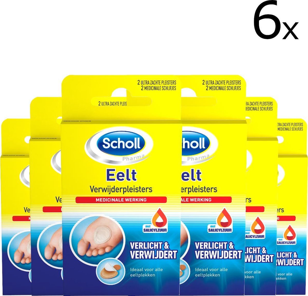 Scholl Eelt Verwijderpleister - 4 stuks x6