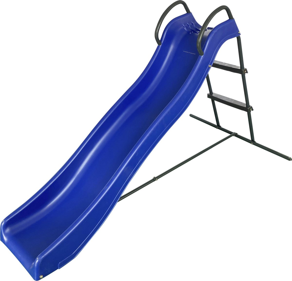 AXI Vrijstaande Glijbaan met wateraansluiting 180cm - Blauw / Antraciet