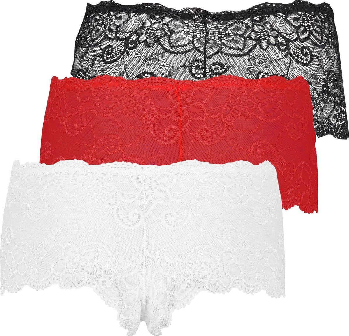 Hunkemöller Dames 3 paar boxers Rosie - maat XL