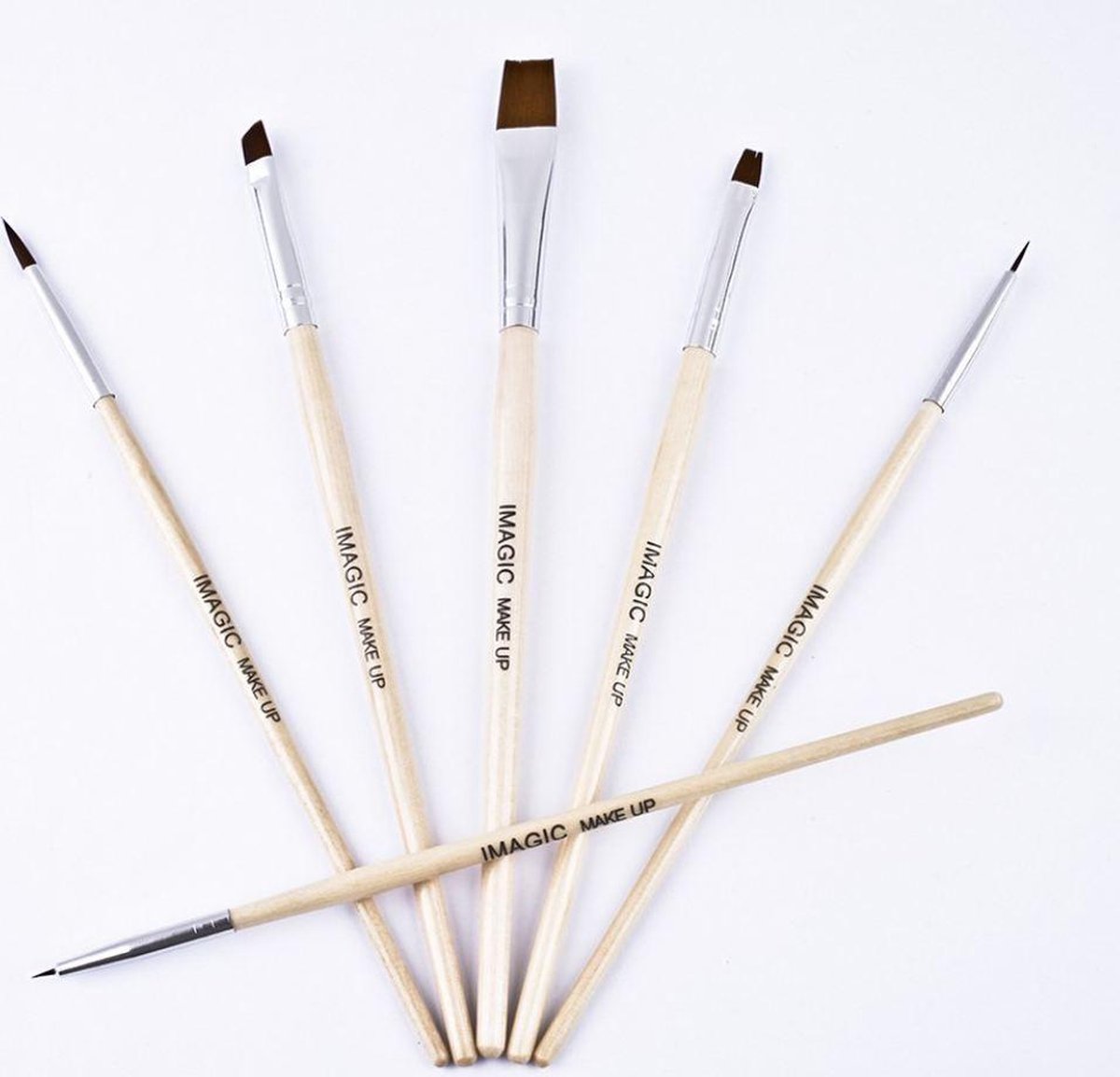 Set van 6 stuks bodypaint penselen