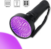 UV lamp / licht / zaklamp 100LED UV Licht UV zaklamp Ultra violet zaklamp UV Ultraviolet detectie AA batterij