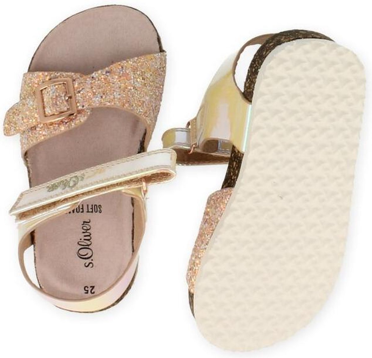 S. OLIVER S.OLIVER MEISJES SANDAAL GLITTER MULTICOLOR 29