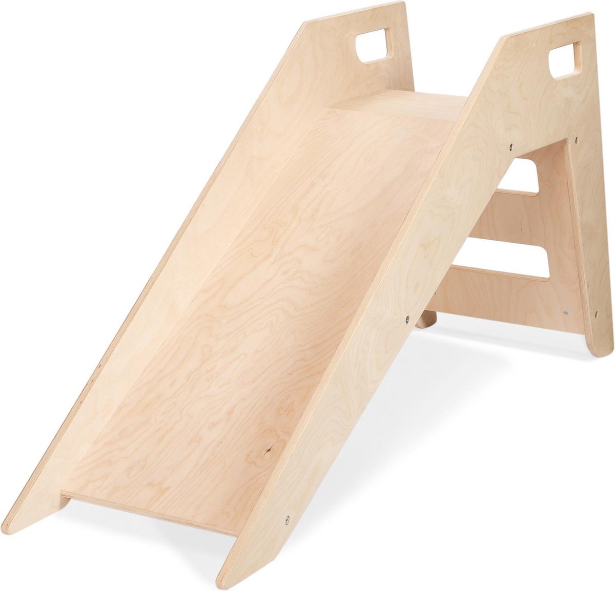 Houten glijbaan kinderen - 146x73x46 - Blank hout