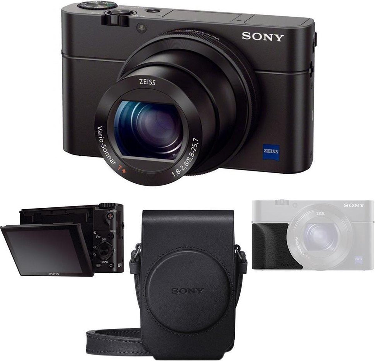 Sony Cybershot DSC-RX100 III + grip ag-r2 + Case lcs-rgx