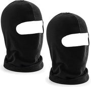 2 x Beechfield Microfleece Balaclava / Bivakmuts Warm Kleur Zwart