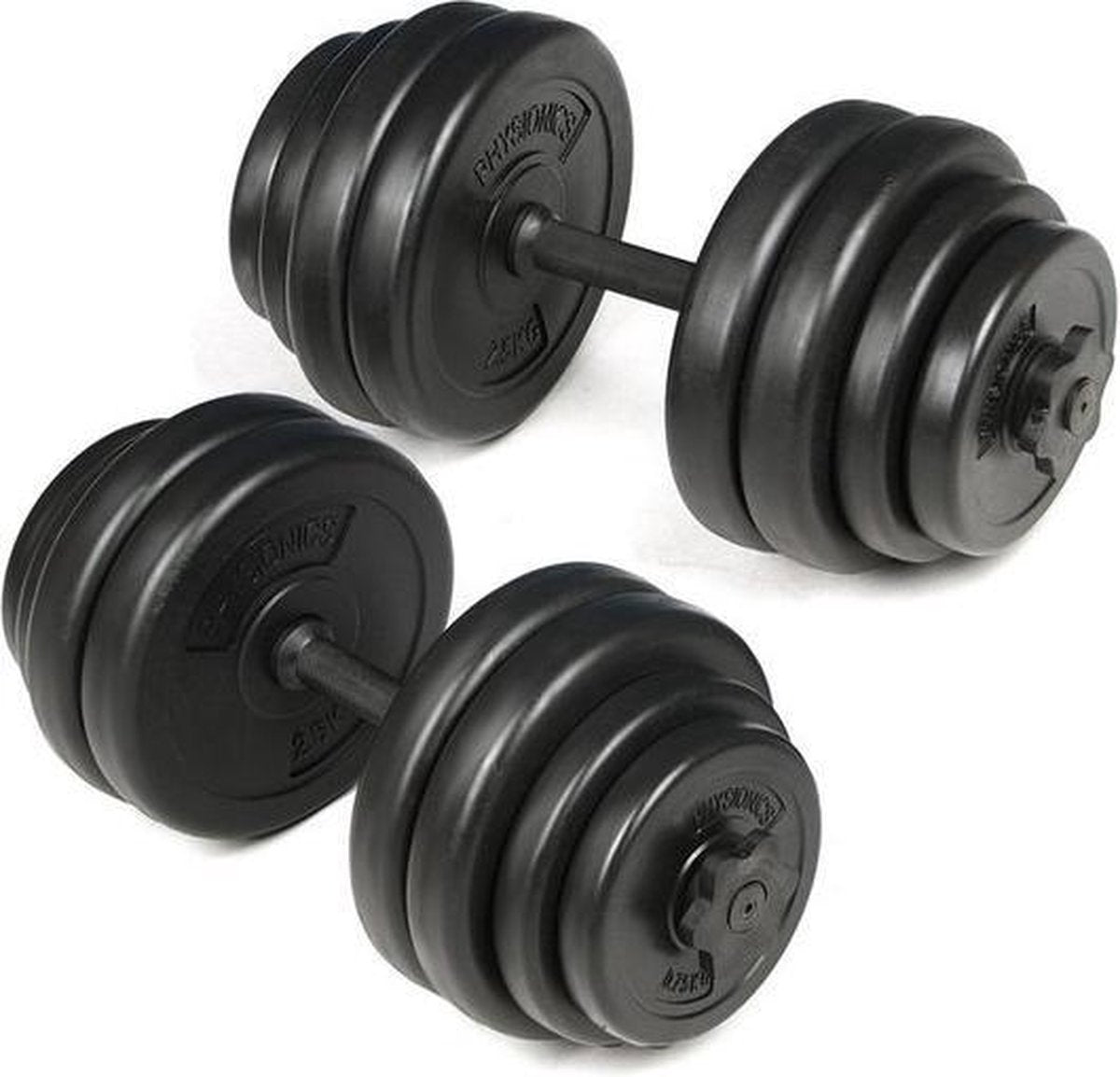 Trend24 - Physionics - Dumbellset 30 kg halterset 2 x 15 kg