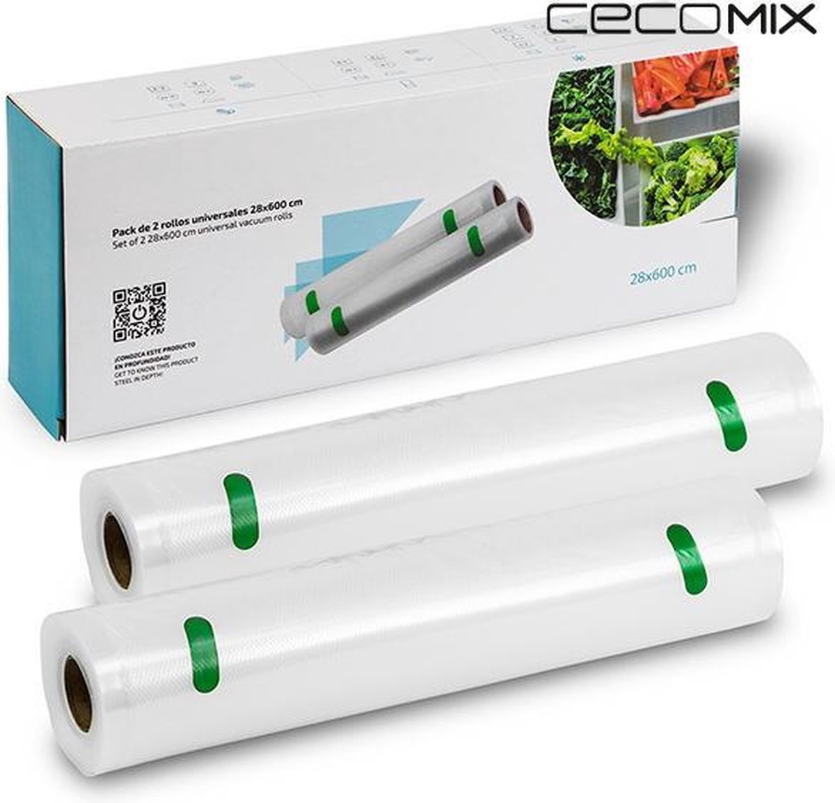 Universele Verapkkingsrollen voor Vacumeermchine Cecomix 4072 (28x600 cm)