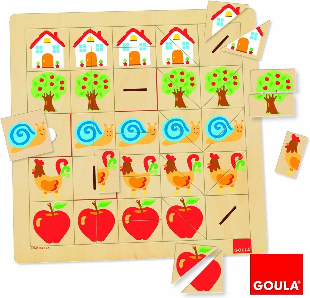 Goula Heltenpuzzel hout
