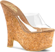 Pleaser Sleehakken -36 Shoes- BEAU-601 US 6 Bruin/Transparant
