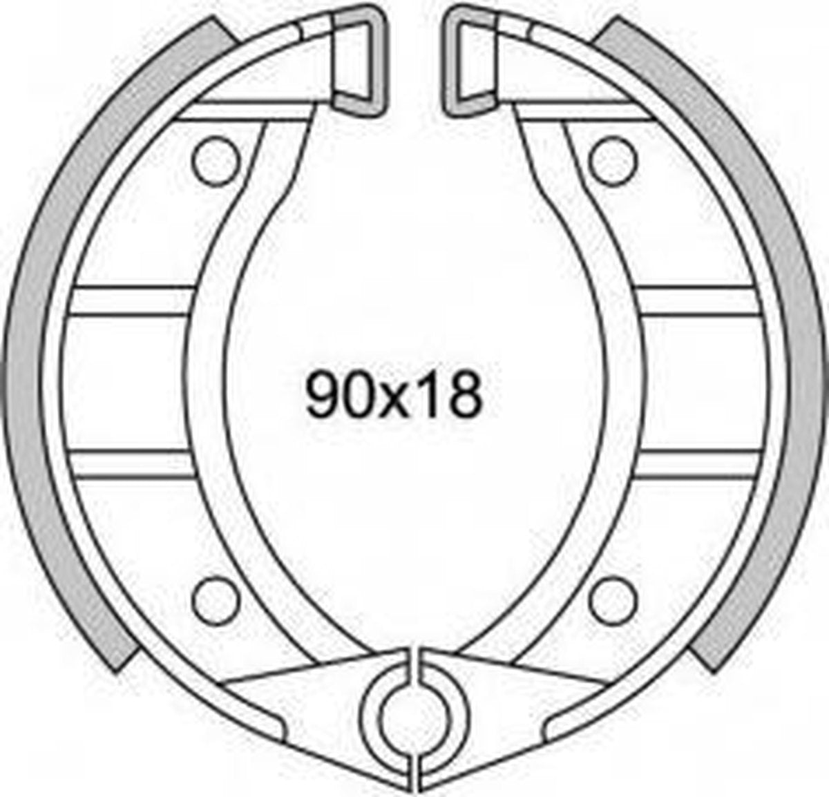 Remsegment newfren 151 vespa/tomos spaak