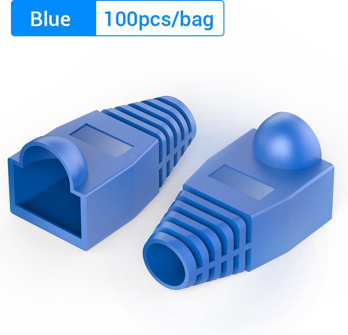 Vention RJ45 Tule / Trekontlasting voor netwerkkabel connector - Blauw - 100 stuks