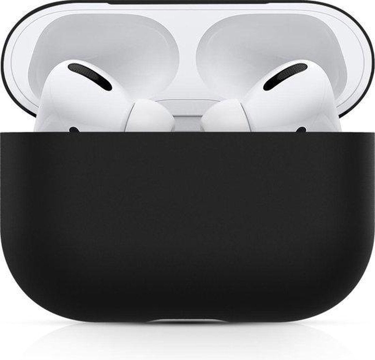 Bee's - Airpods Pro Hoesje Siliconen Case - Zwart - Soft Case - Flip Cover - Airpods Pro Case - Airpods Pro