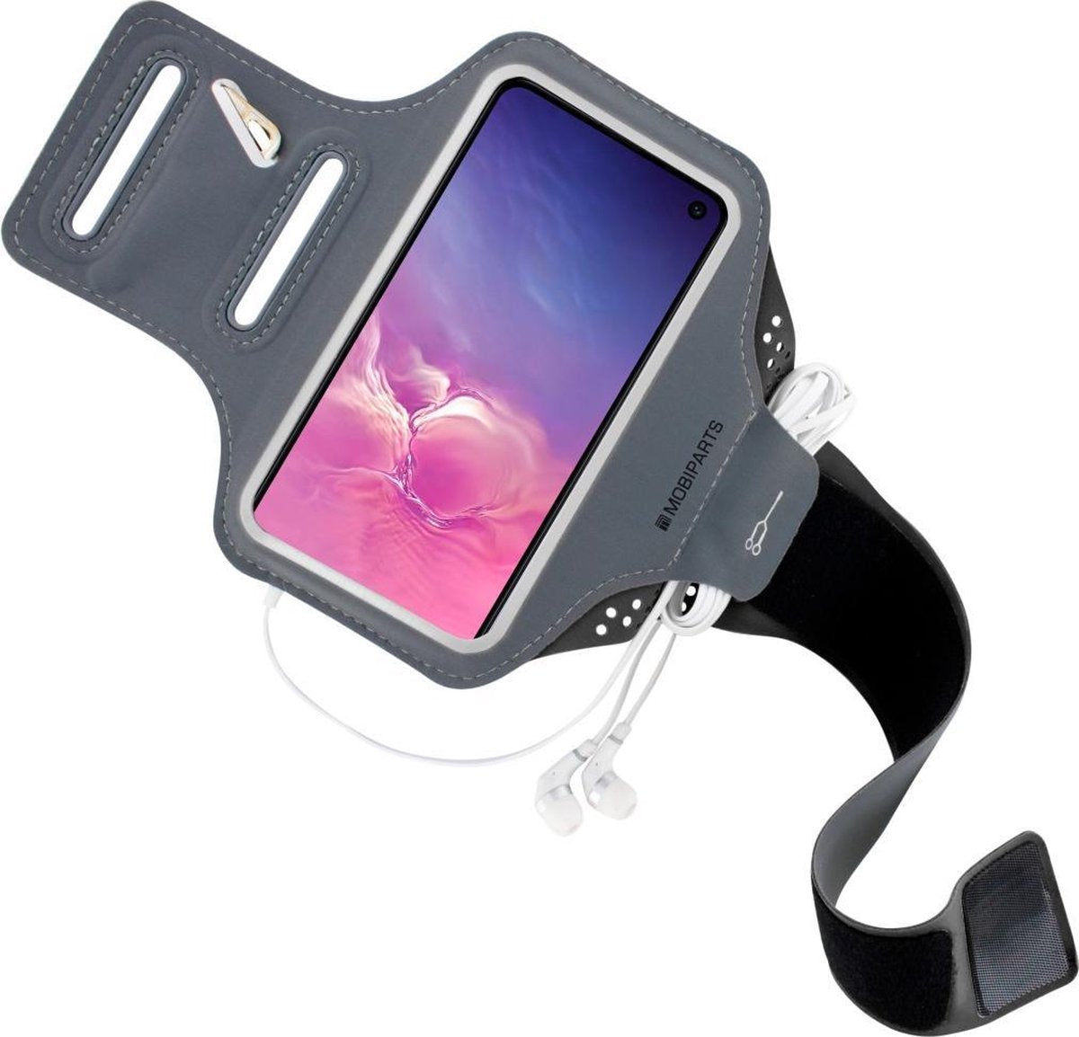 Mobiparts Comfort Fit Sport Armband Samsung Galaxy S10e Zwart