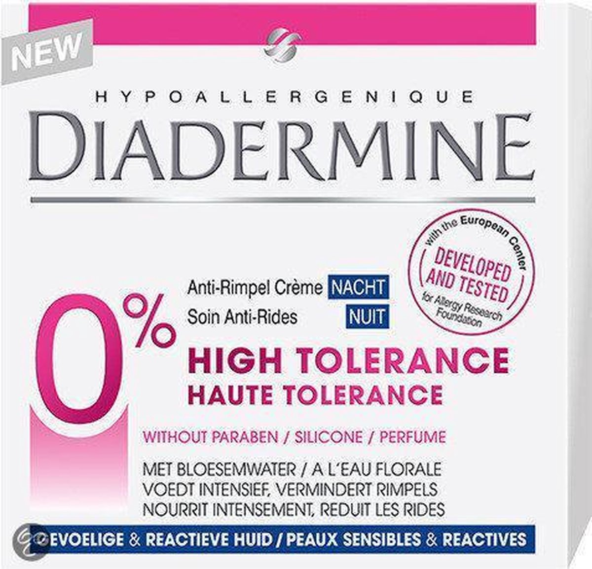 High Tolerance Anti -Rimpel Nachtcreme - 1 stuk