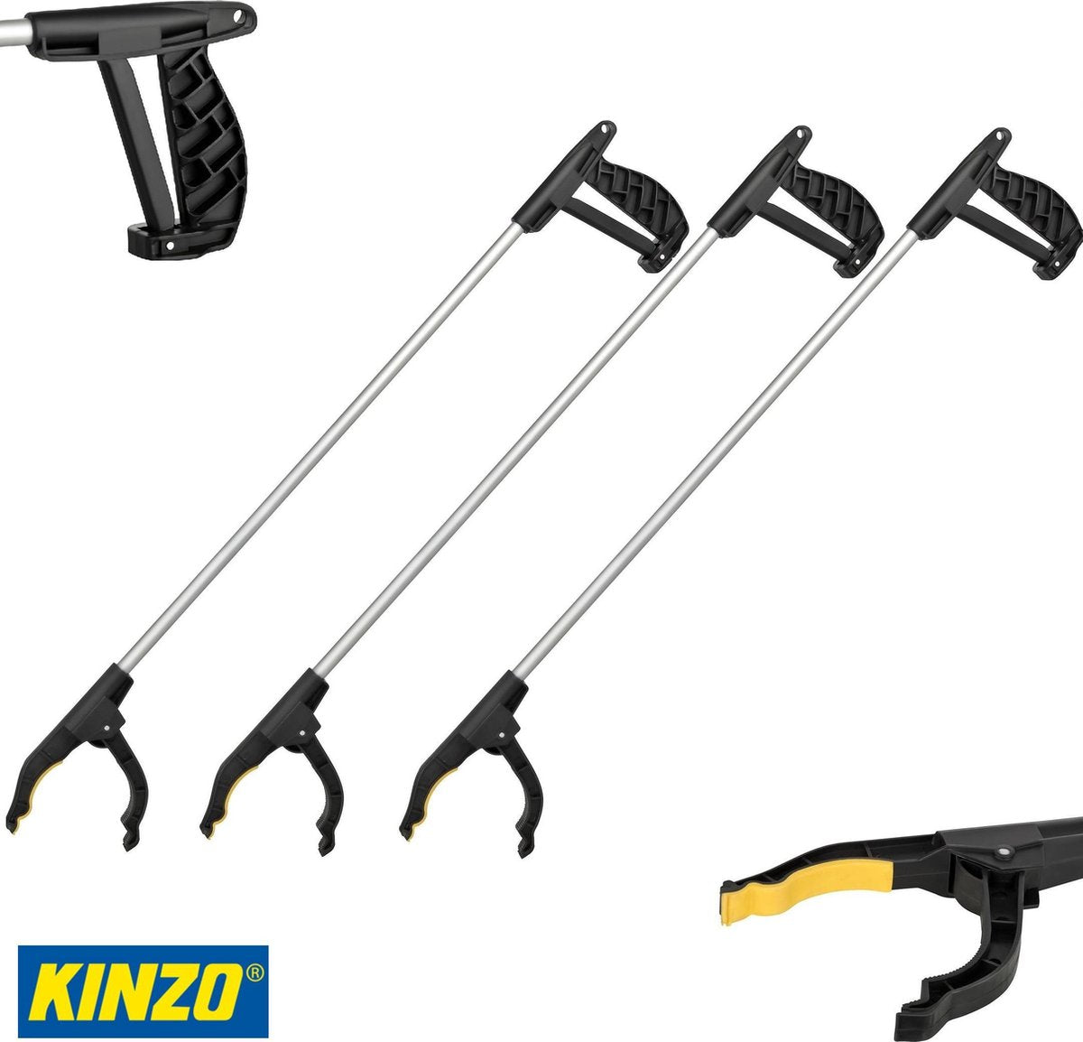 3 x Kinzo Grijper Handy 76 cm inclusief magneet