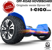 I-CIGO – Originele Gyroor G2- Off-road hoverboard 8.5inch- UL 2272 hoogste niveau veiligheidskeuringscertificaat – uniek App funcite - Bluetooth speakers-Blauw