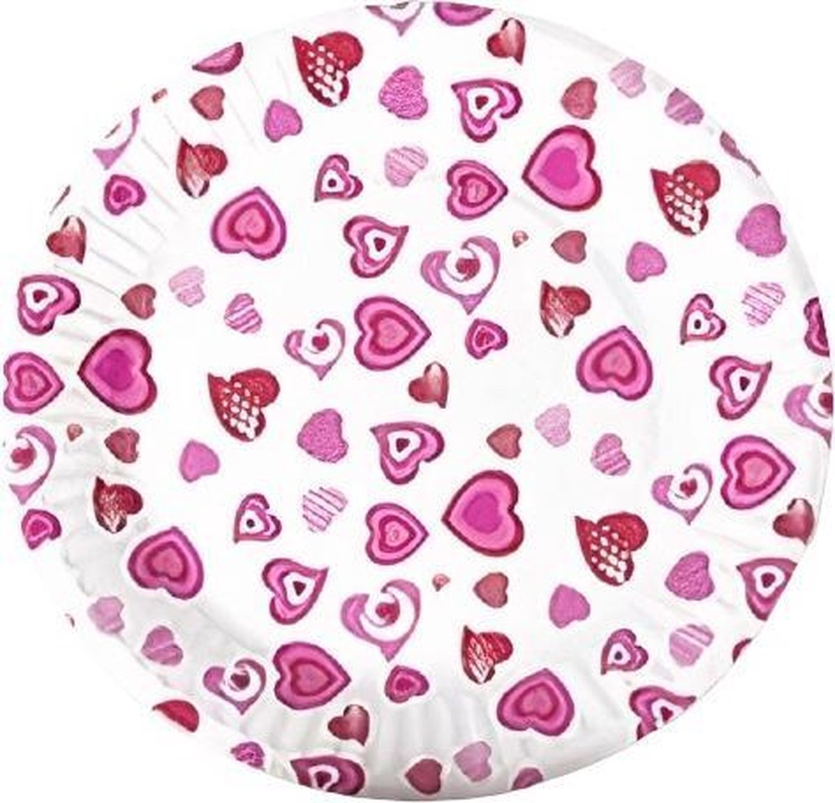 Gerimport Feestborden Love 15 Cm Papier Wit/roze 10 Stuks
