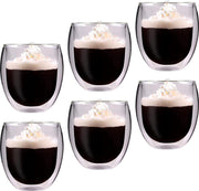 "6R" XXL 6X 400ml extra grote glazen en koffieglazen