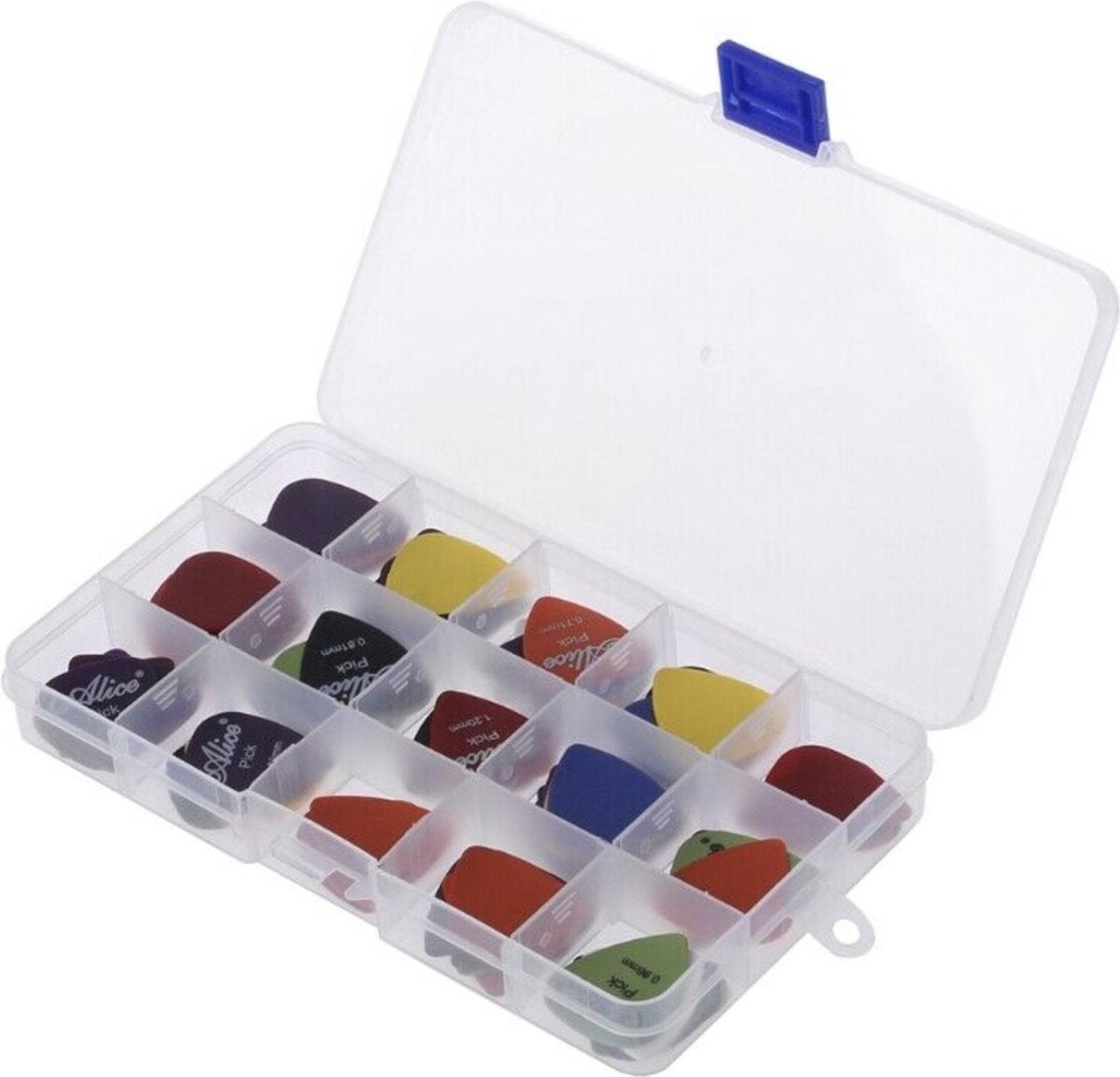 Gitaar Plectrum Set in Koffer - Set van 100 stuks - Verschillende Diktes van Plectrums - Plectrumset - Voor Gitaar - Guitar Picks + Opbergdoos - 100 STUKS