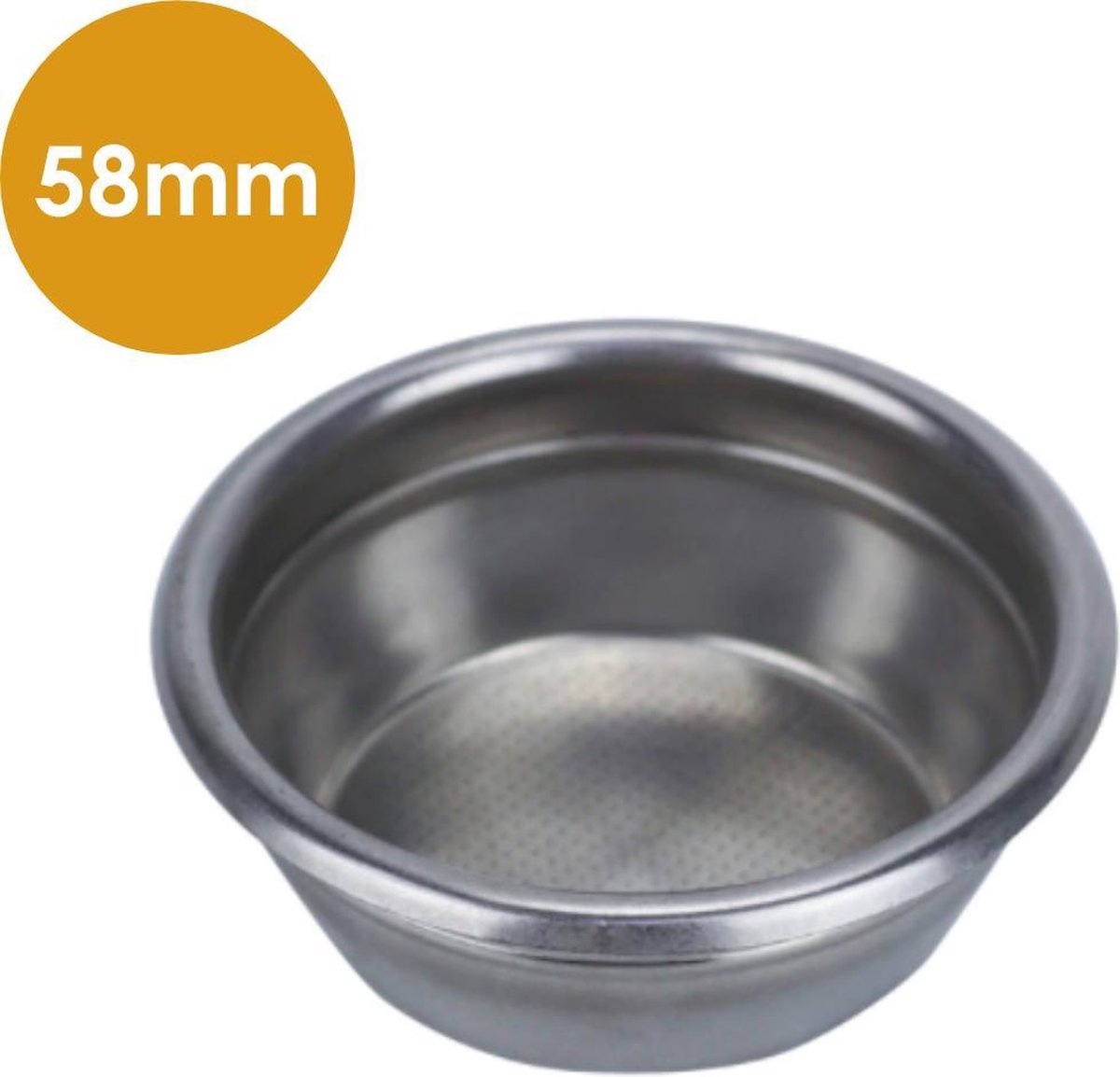 18 gram portafilter bakje - 58mm - espresso filter - filterbakje - filterdrager - barista-accessoires - barista tools - thuis barista - thuisbarista