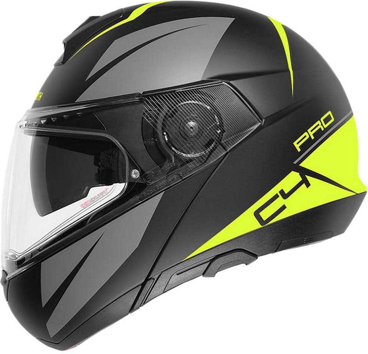 Schuberth C4 Pro Merak - Mat Zwart / Geel