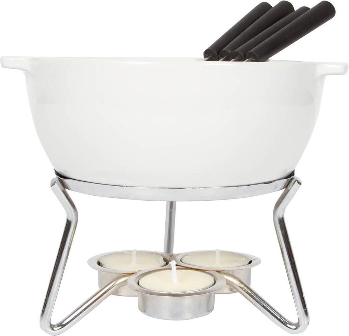 Boska Kaasfondueset Party - Magnetron bestendig - Keramiek - Wit - 750 ml