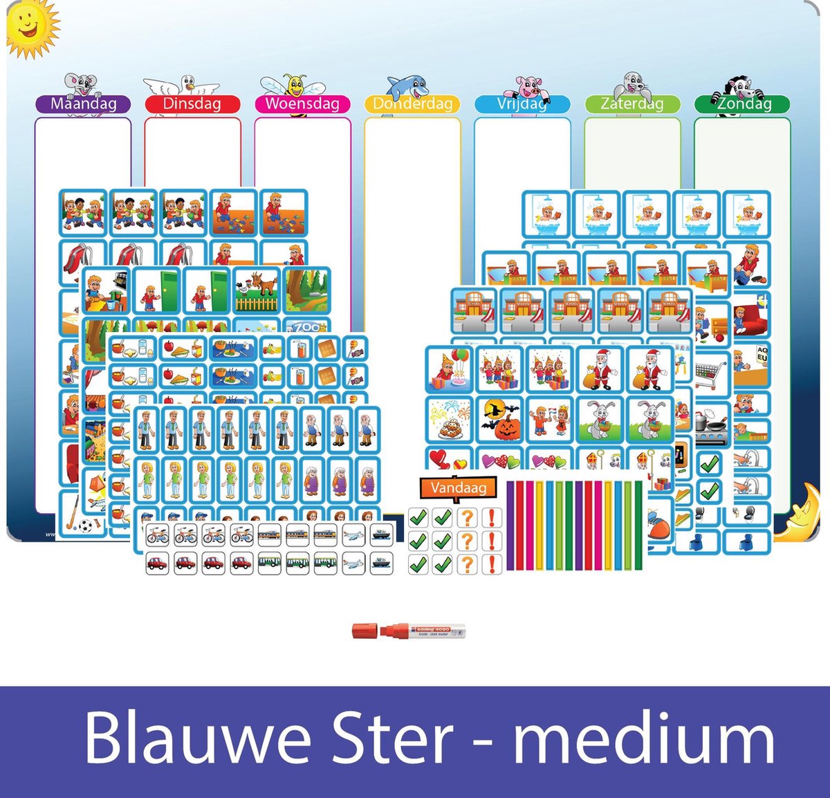 Planpakket Blauwe Ster medium - jongen