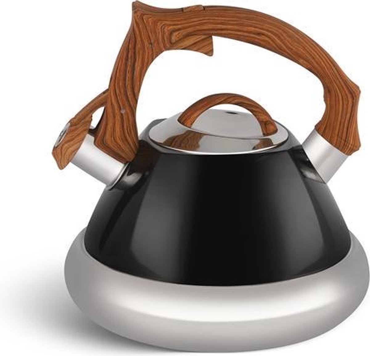 Edënbërg Black Line - Luxe RVS Fluitketel - 3 liter