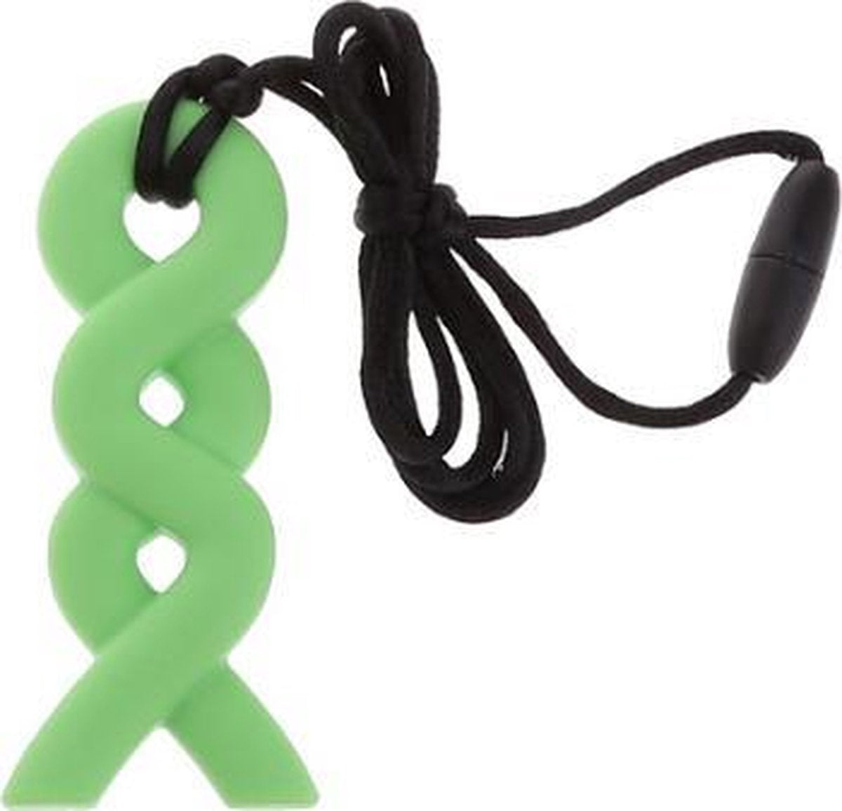 Bijtketting - kauwketting spiraal groen