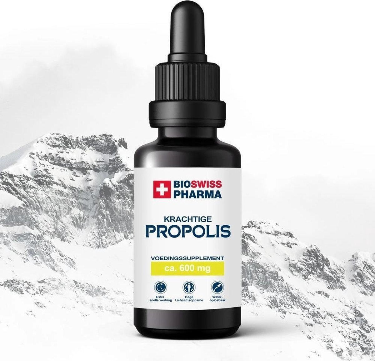 Propolis - 30ML - 600 Druppels - BioSwissPharma - MyCell Enhanced Technology® - Tinctuur - Zalf - Vitamine - Bio Oil - Vegan - Voeding - Pipet