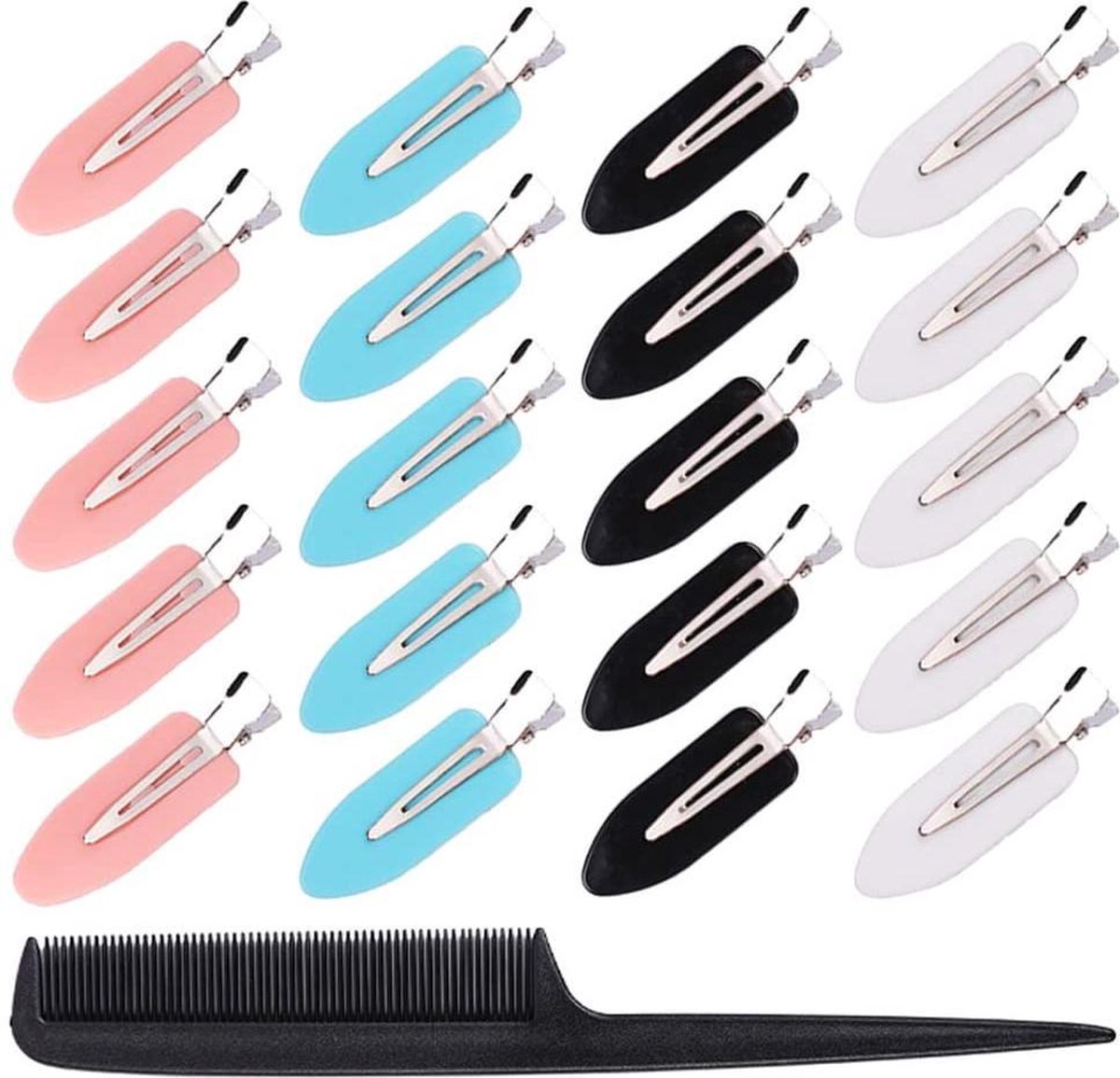 21 stuks geen buigen haar pony clips geen markering haar pin krul clips geen kreuk hairstyling tool