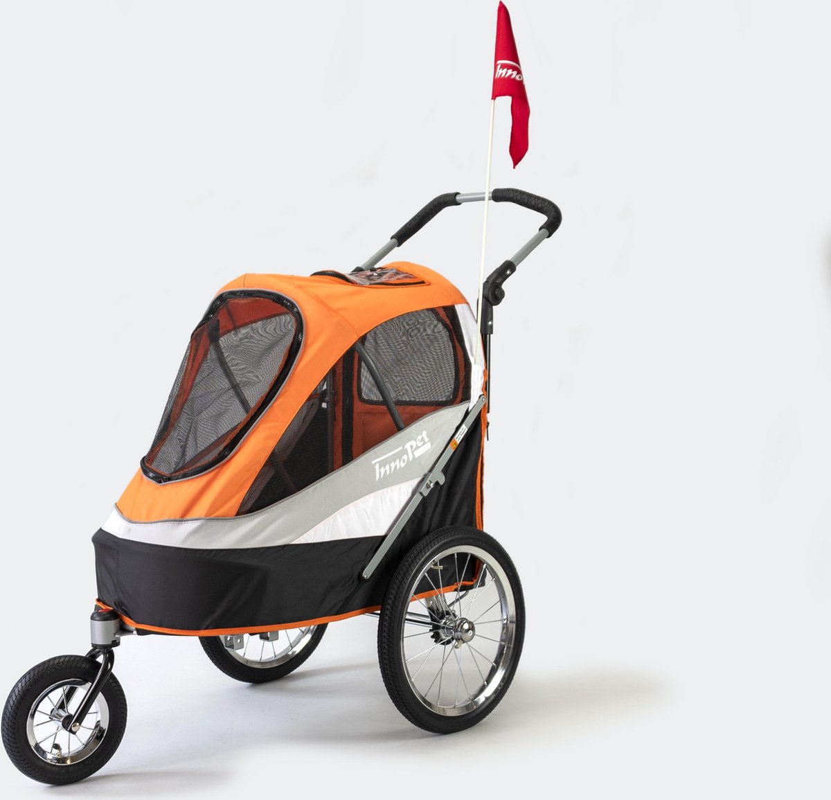 Innopet Fietskar Sporty Dog Trailer Deluxe Orange/Zwart