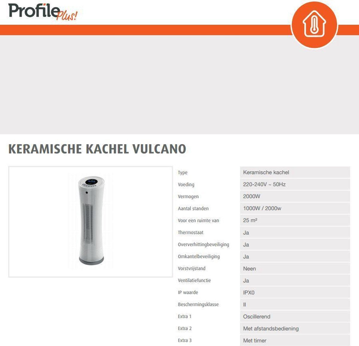 PROFILE PLUS - Keramische kachel